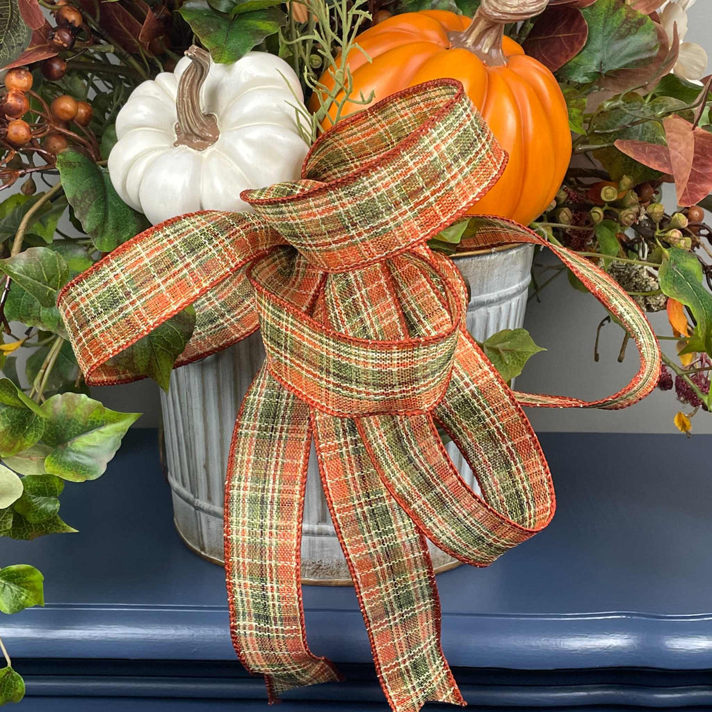 Fall Centerpiece with Pumpkins in Galvanized Metal Planter Arrangement