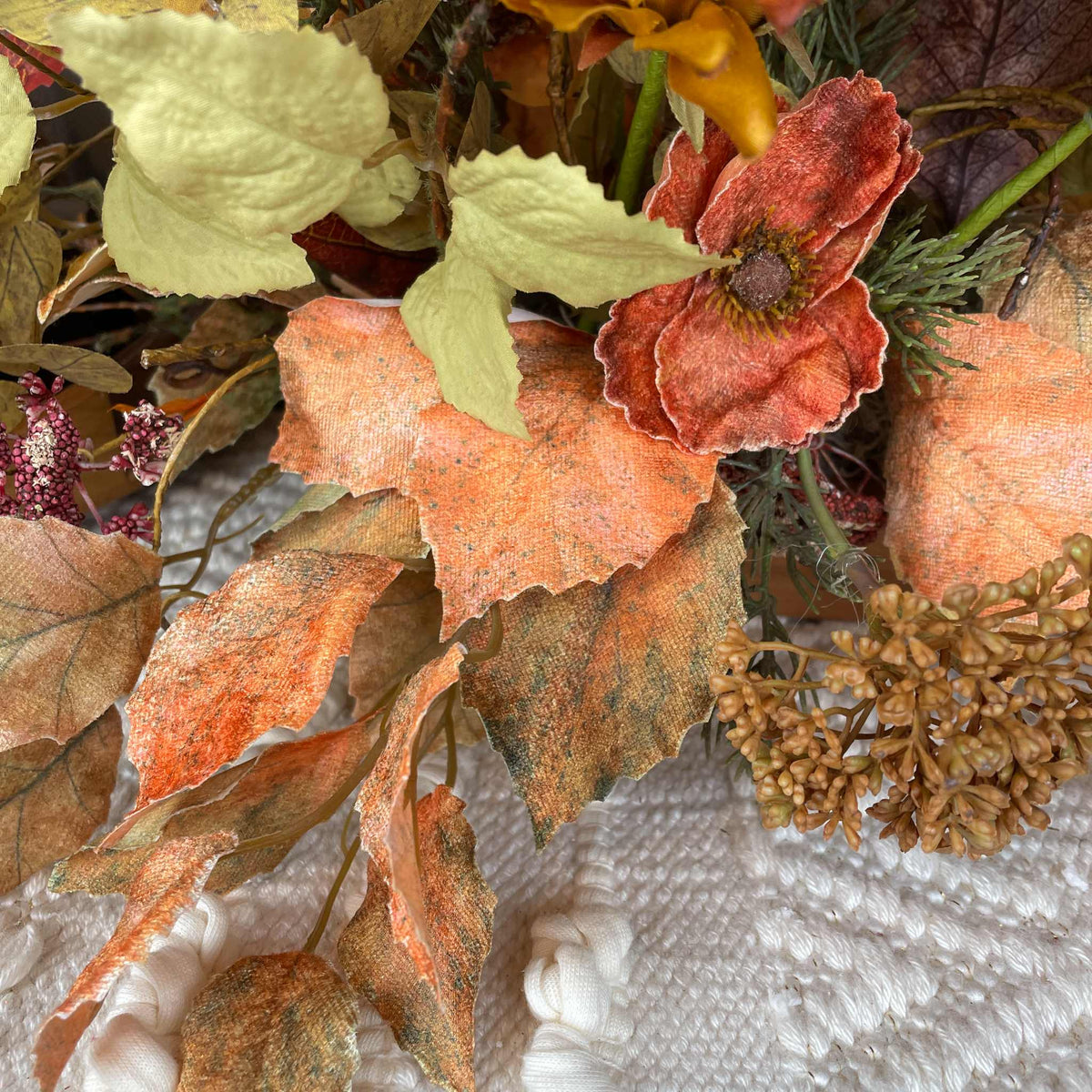 Fall Centerpiece with Sunflowers in Rustic Wood Dough Bowl Arrangement
